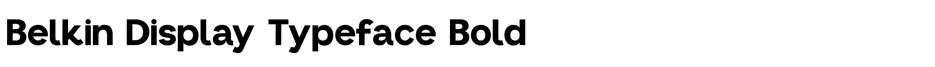 Belkin Display Typeface Bold